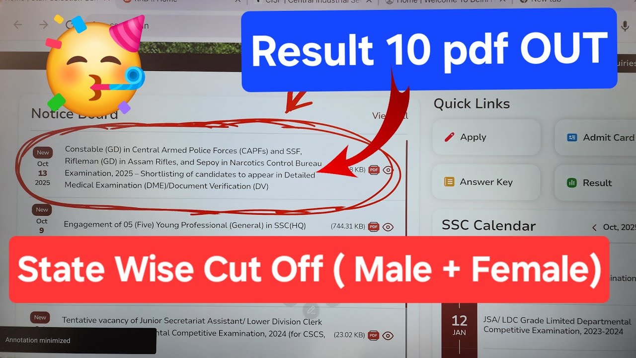 SSC GD Result OUT🥳