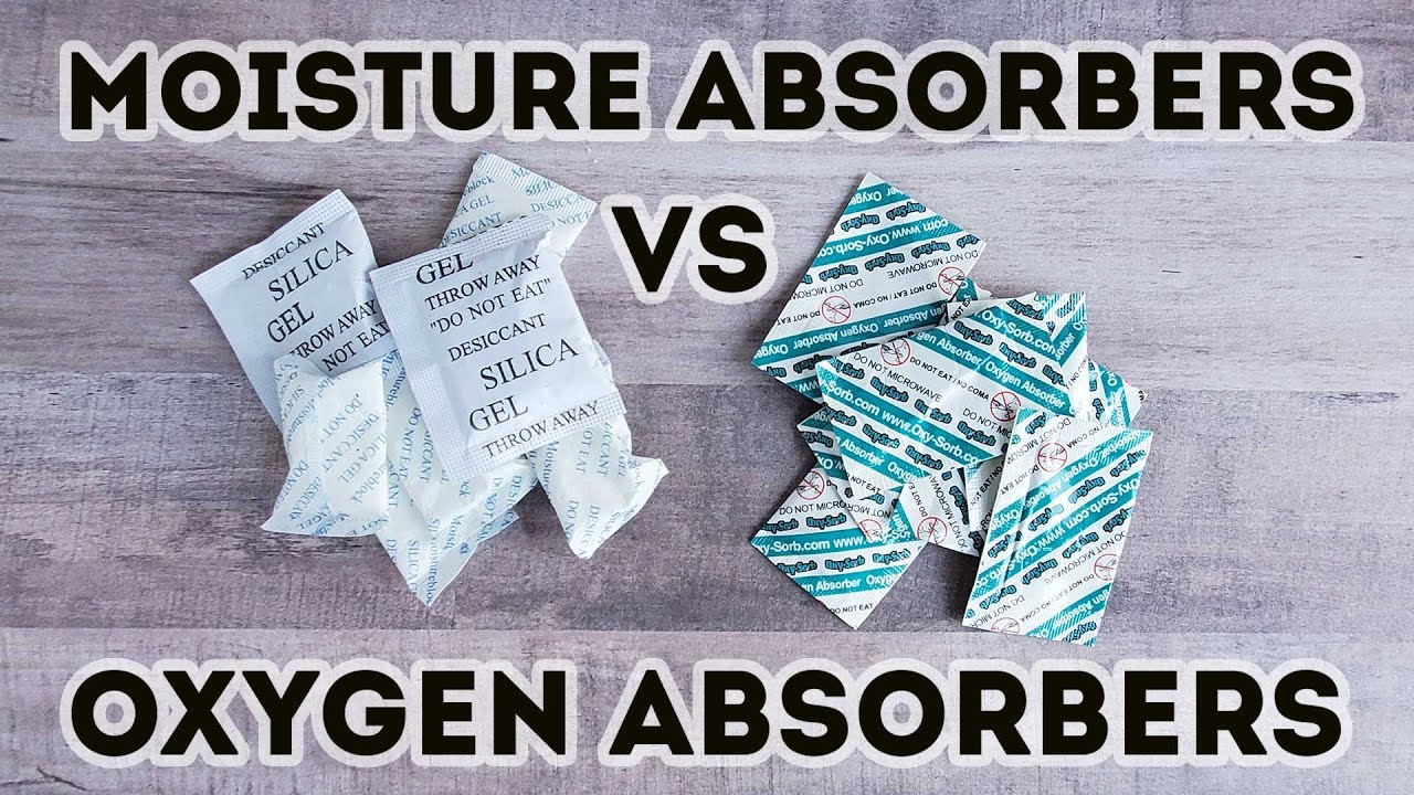 Moisture Absorbers vs Oxygen Absorbers for Dehydrated Foods | Desiccant Pack vs O2 Absorber