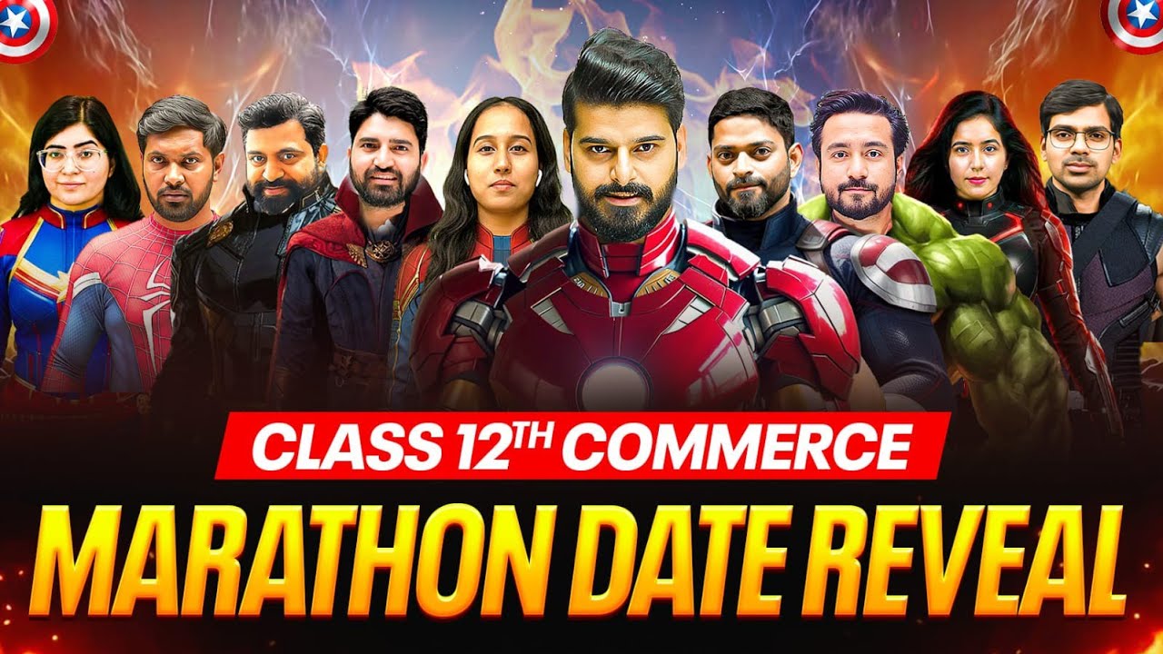 Class 12 Commerce Marathon Dates Revealed 🔥 | Marathon Schedule🎯