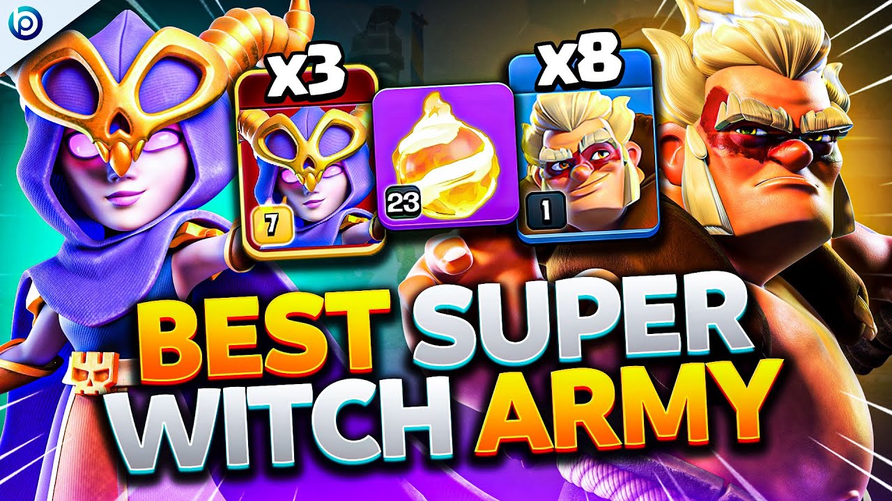 FIREBALL + SUPER WITCHES + DRUIDS is SUPER EASY + OP | Best TH16 Attack Strategy Clash of Clans