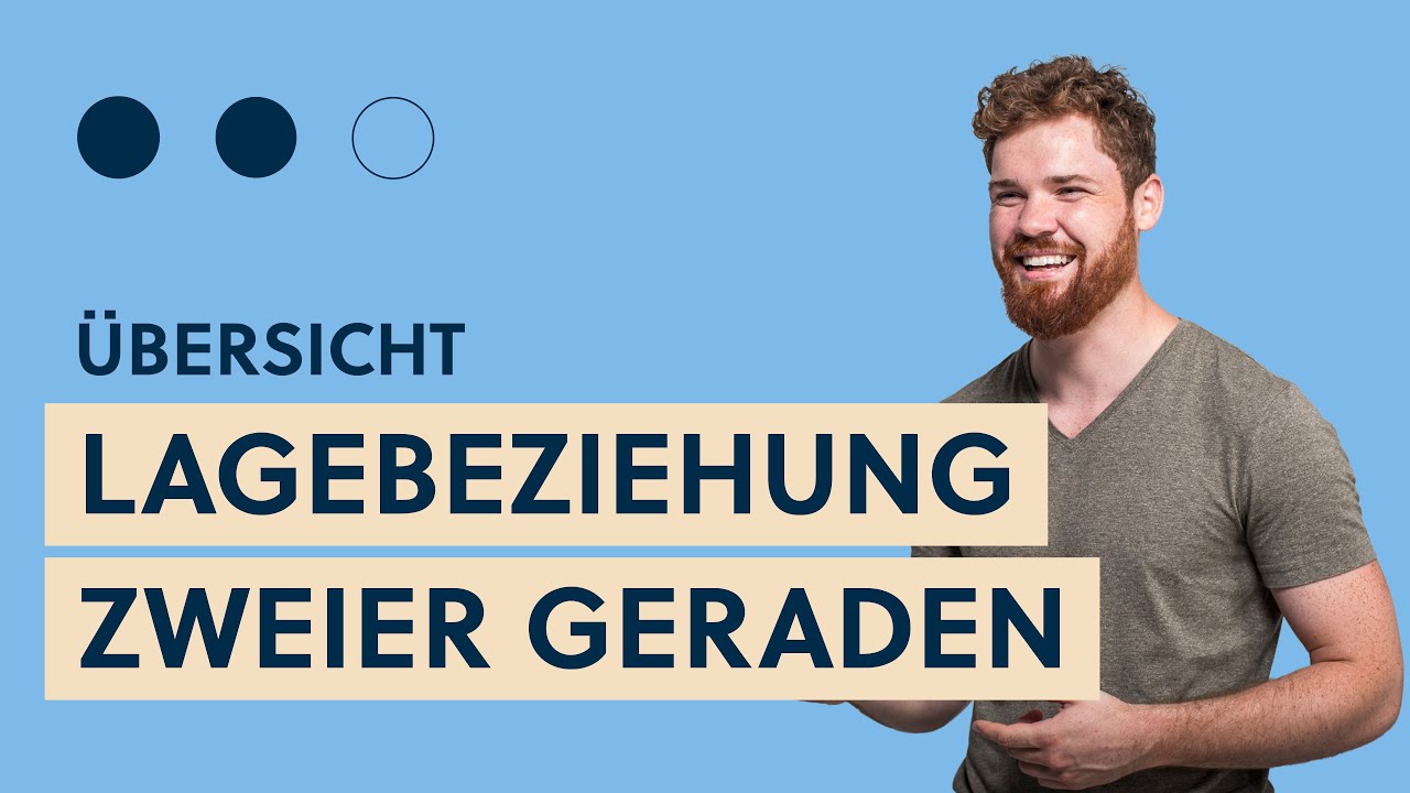 Lagebeziehung Gerade - Gerade | Übersicht alle Fälle + Formeln Schnittpunkt, Schnittwinkel, Abstand