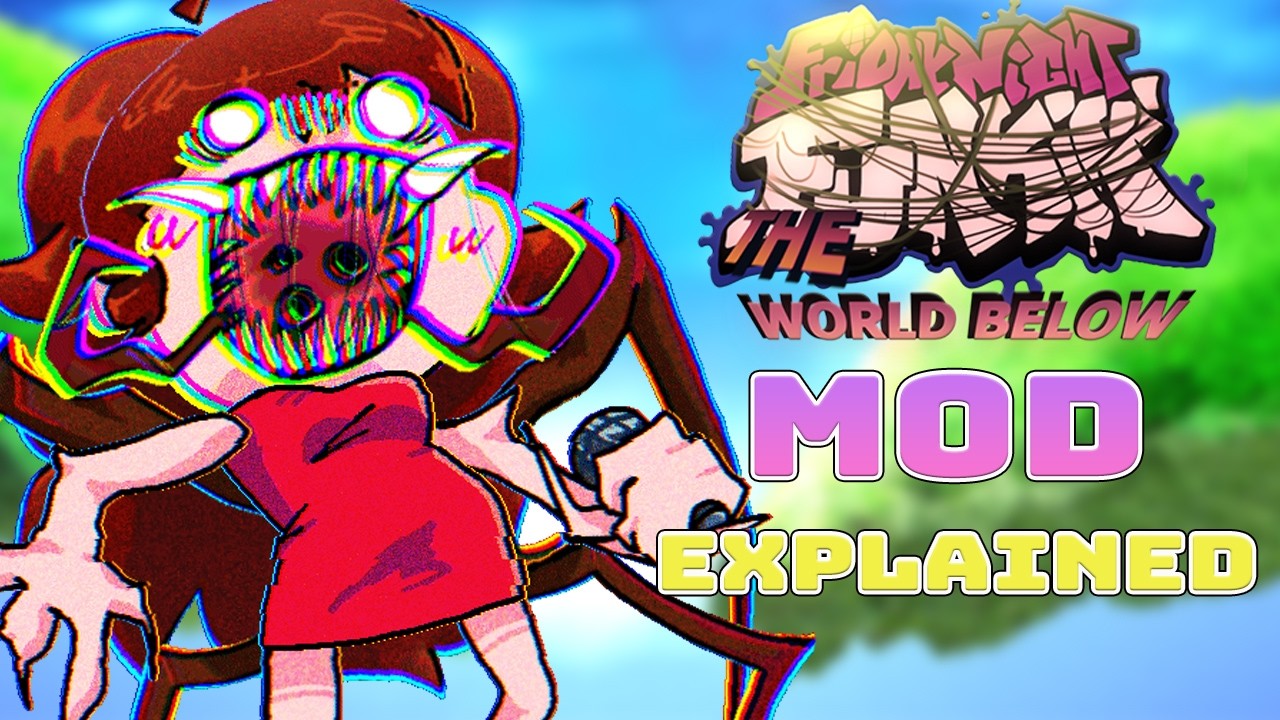 The World Below fnf Mod Explained (All Endings) #fnf