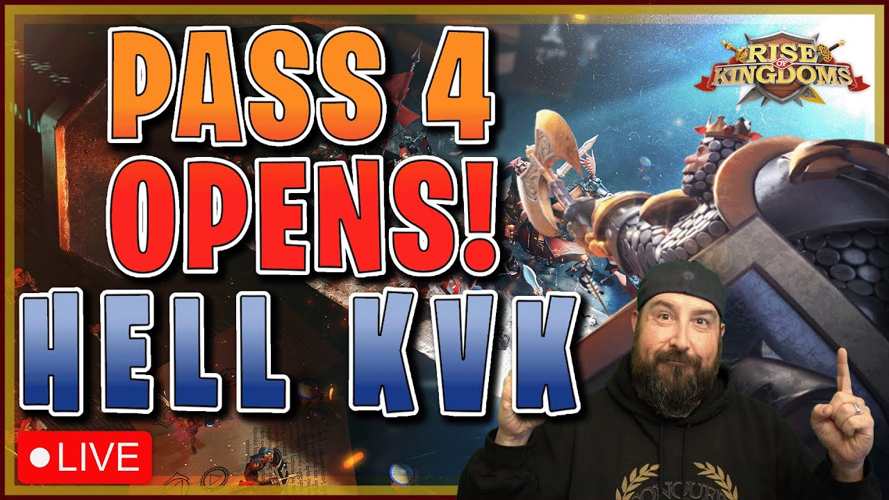 PASS 4 OPENS IN THE HELL KVK! 93/365/2377/960 BATTLE! AM I READY? - Rise of Kingdoms