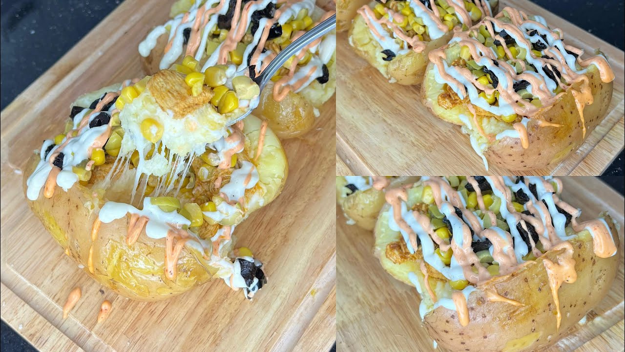 و اخيييييييرااا جربت البطاطس التركية 💪 محمرة في الفرن و معمرة من الذ ما جربت 😋