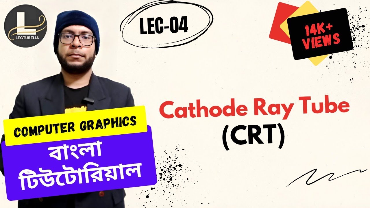 🔴Cathode Ray Tube (CRT) | Computer Graphics বাংলা টিউটোরিয়াল | Lecturelia🔴