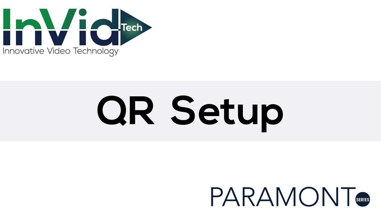 QR Setup Training
