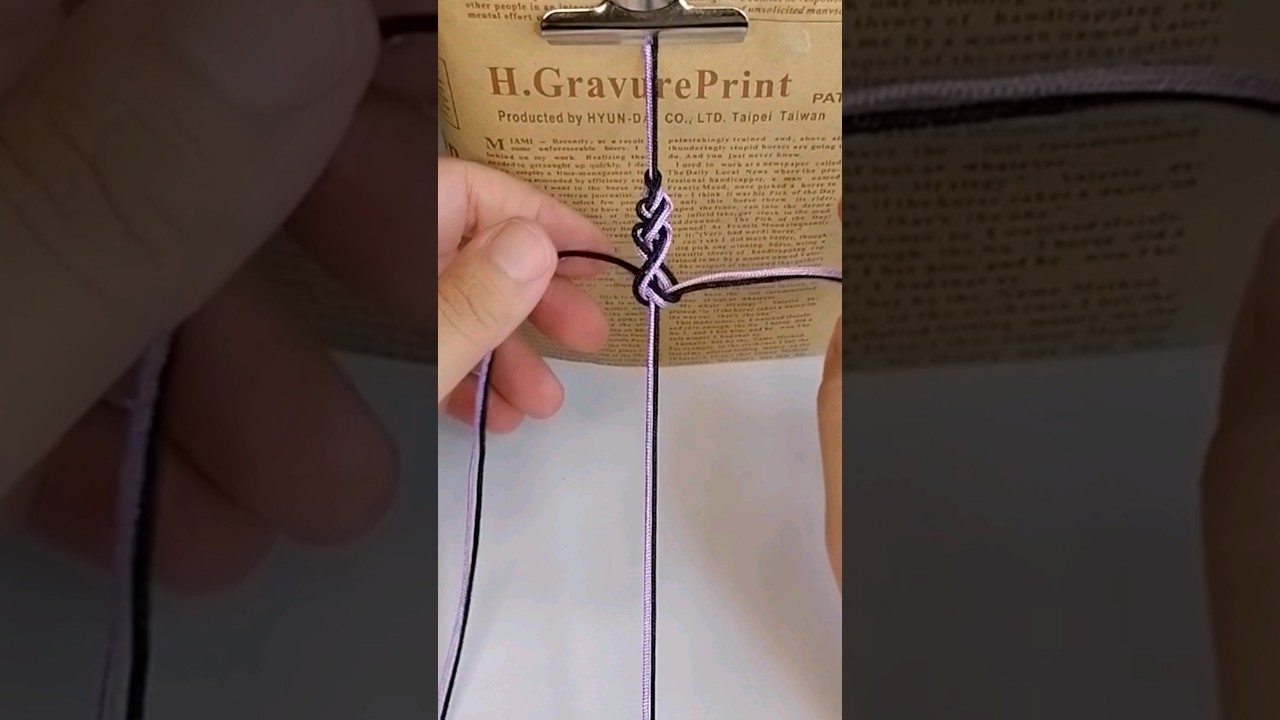 TUTORIAL 👆Haz este Nudo para  tus PulSeras de hilo chino con nudos #zotycraft