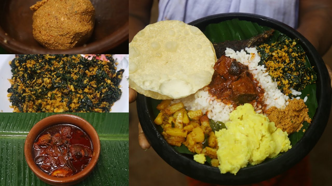ചട്ടി ചോർ | നല്ല കല്ലിൽ അരച്ച ചമ്മന്തിയും കപ്പയും മീൻ കറിയും മത്തി വറുത്തതും | Clay Pot Meals