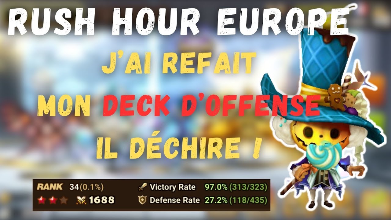 RUSH HOUR : Je teste un deck d'offense autour de CHILLING ! SUMMONERS WAR