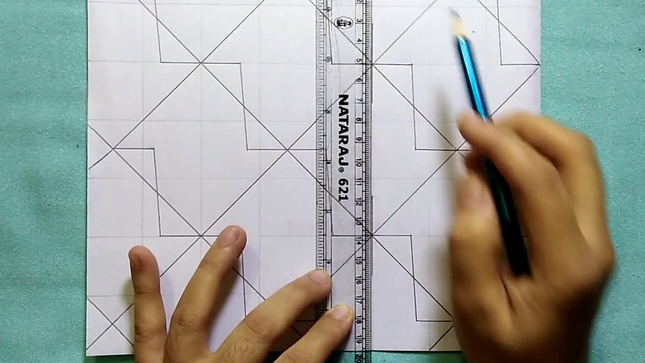 New Nakshi kantha design-101,How to draw Nokshi katha,নকশী কাথার ডিজাইন, नोक्षी कथा डिजाइन