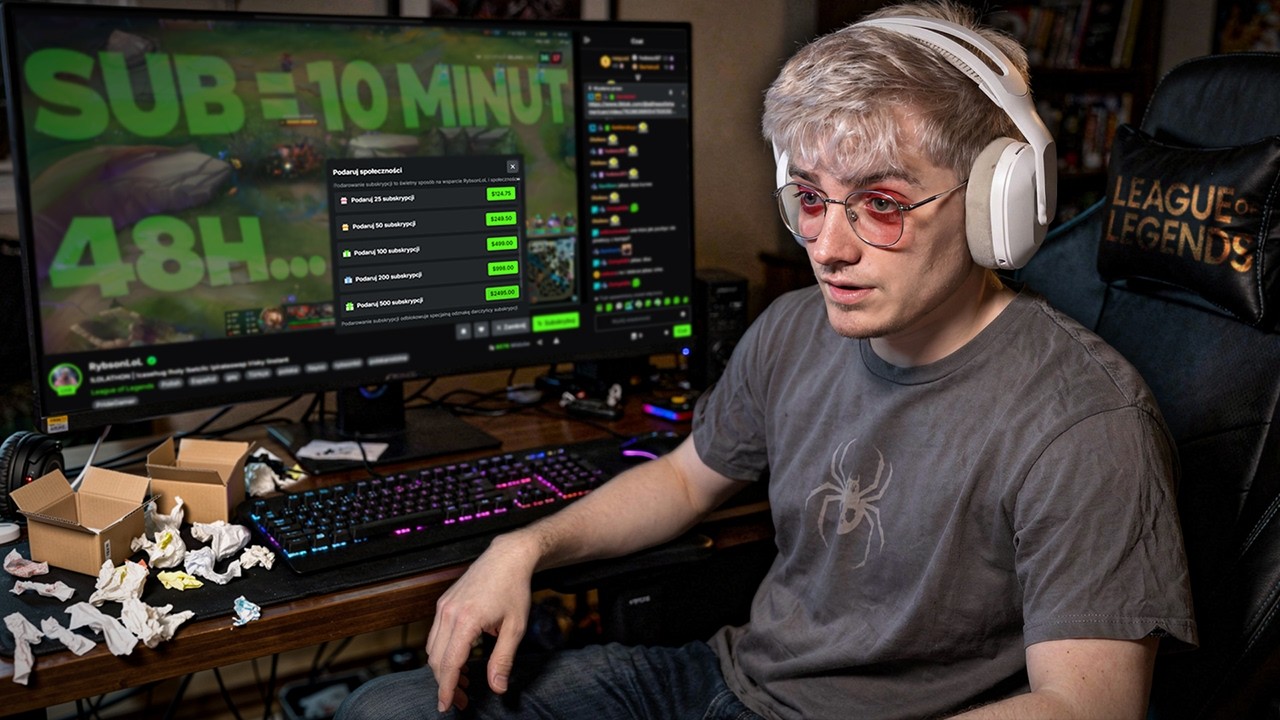 SUB = 10 MINUT GRANIA... PRZEDŁUŻANY STREAM 🕰️ *48H - MASTER 500LP*