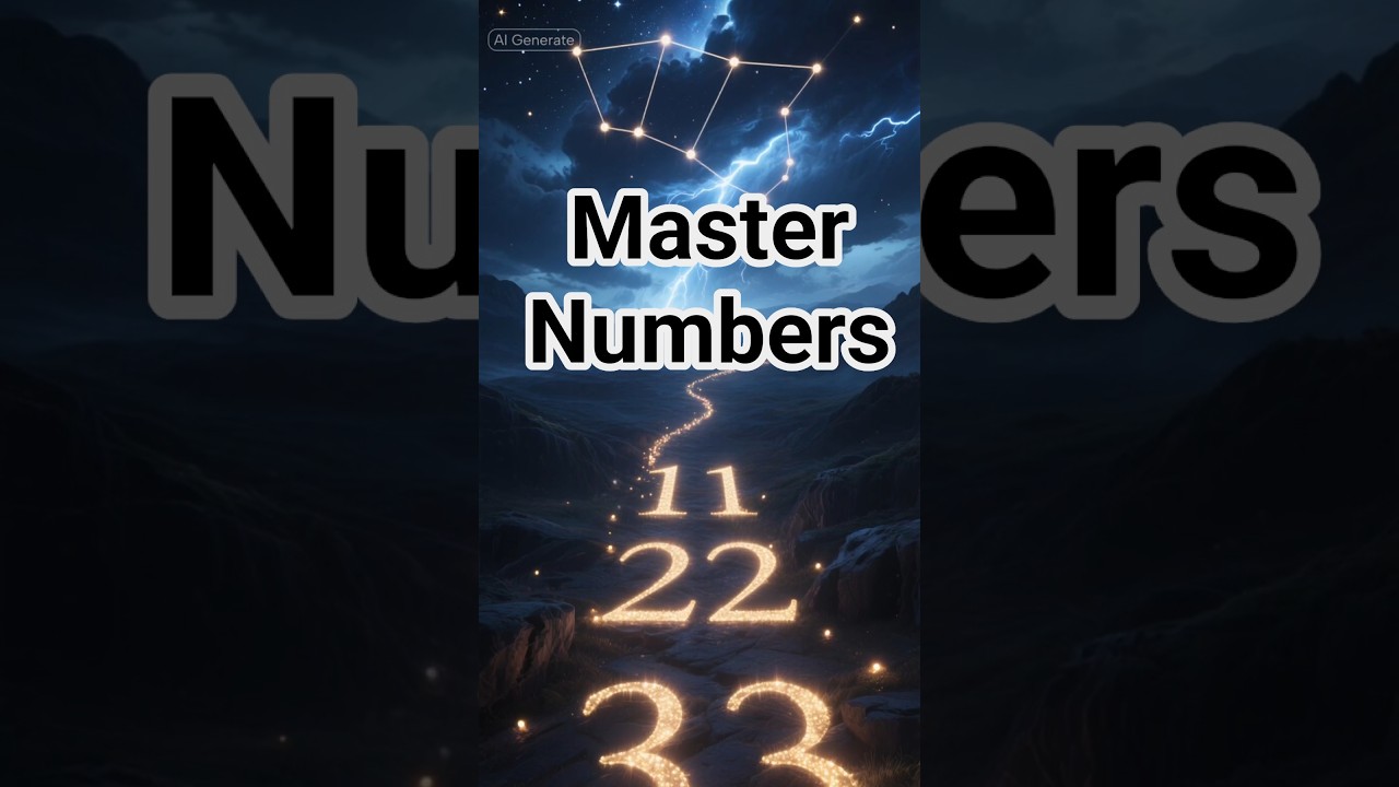 ✨ Master Numbers 11, 22, 33 &mdash; What They Really Mean 🌌