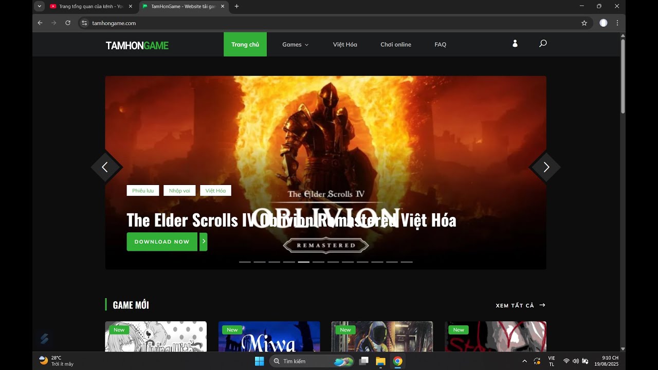 Hướng dẫn tải  và cài đặt game cài việt hóa trên web tamhongame.com