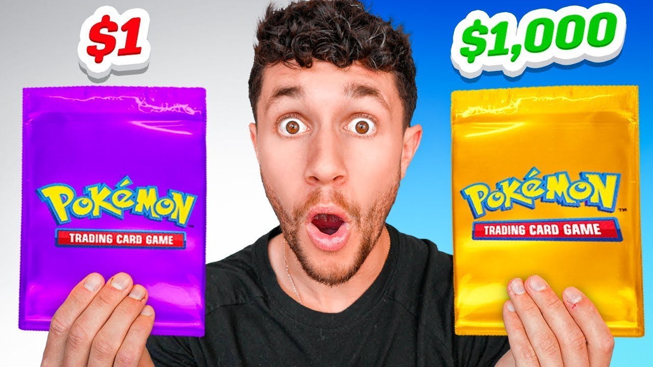 САМОЕ БЕЗУМНОЕ открытие набора карточек Pokémon $1 против $1000!