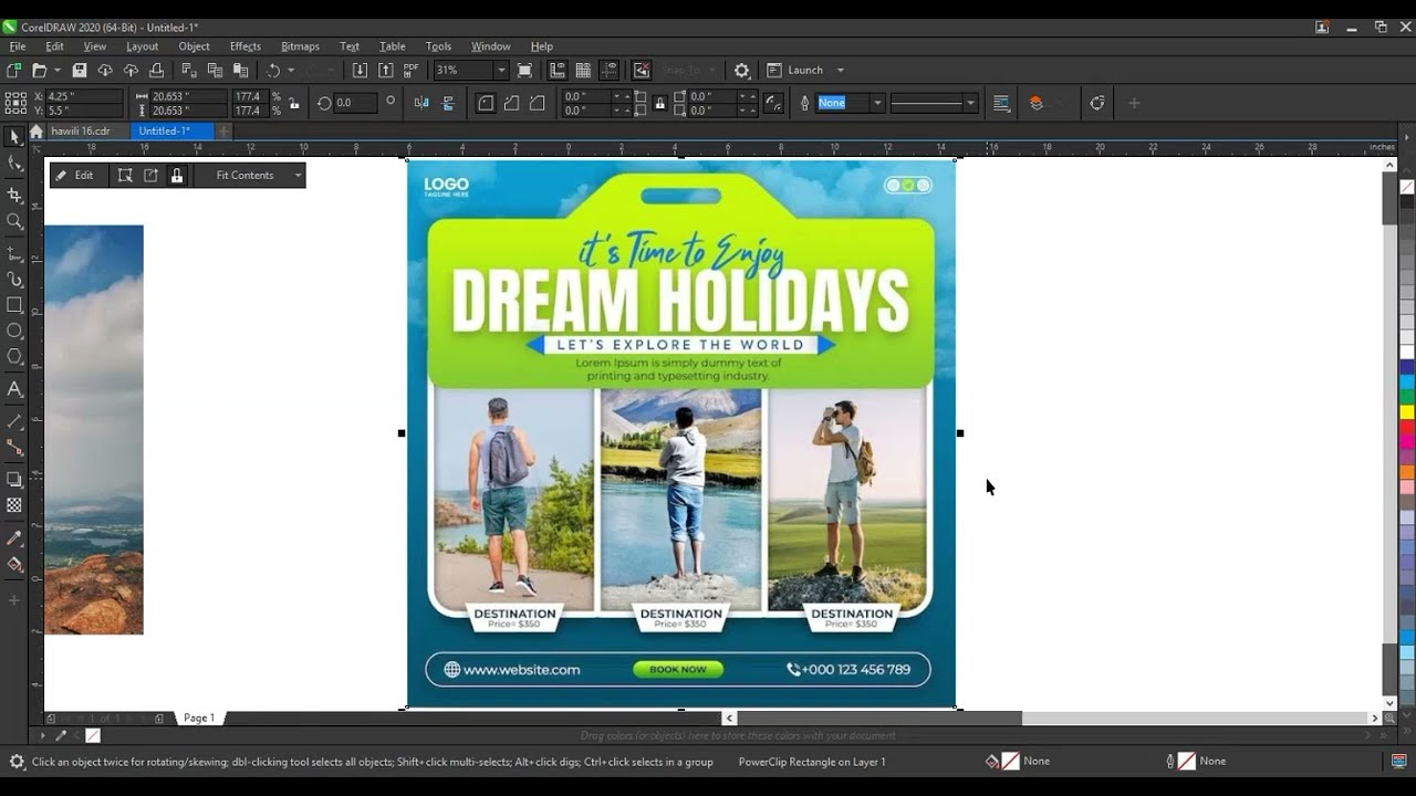 How to Create Corporate Flyer Design Template Using Coreldraw