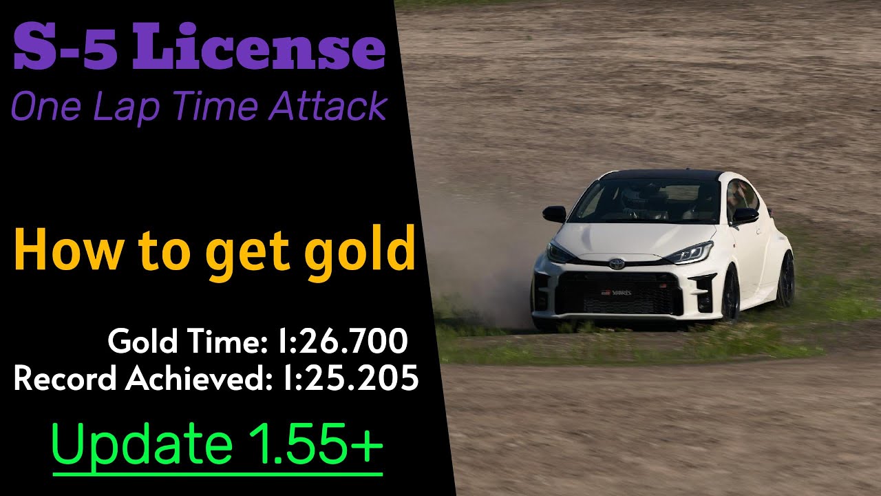 GT7 | How to get Gold on the S-5 License (Update 1.55+)