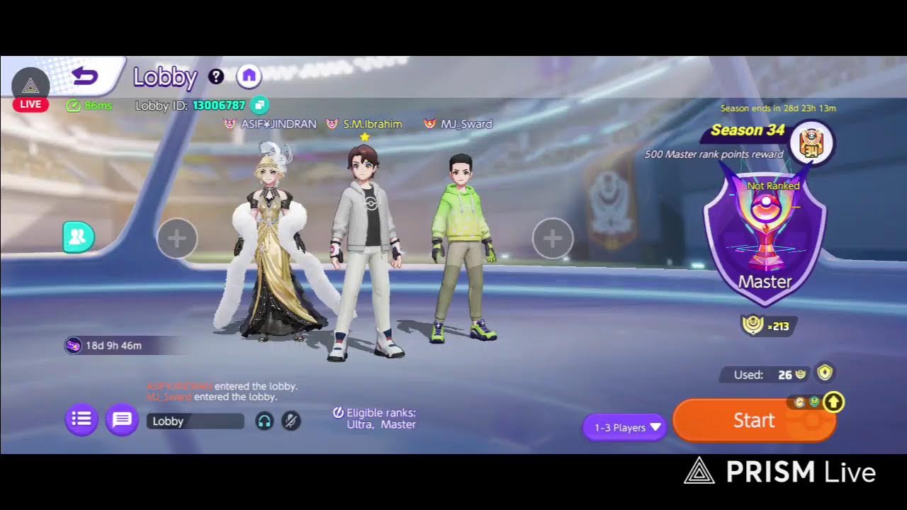 Master to Legend Rank Push in Pokemon Unite