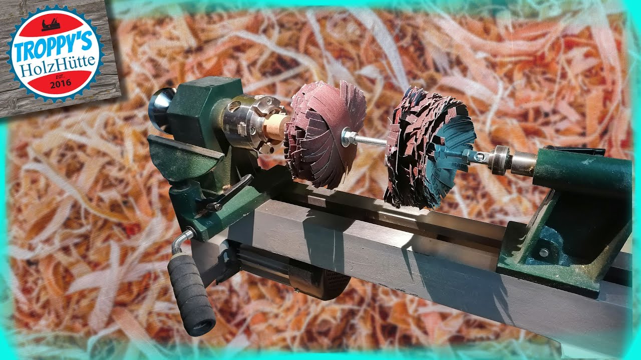 doppelter Schleifstern f&uuml;r die Drechselbank/DIY/Werkstatthelfer