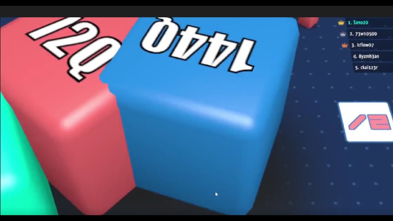 Cubes 2048.io - my best record 1.12.