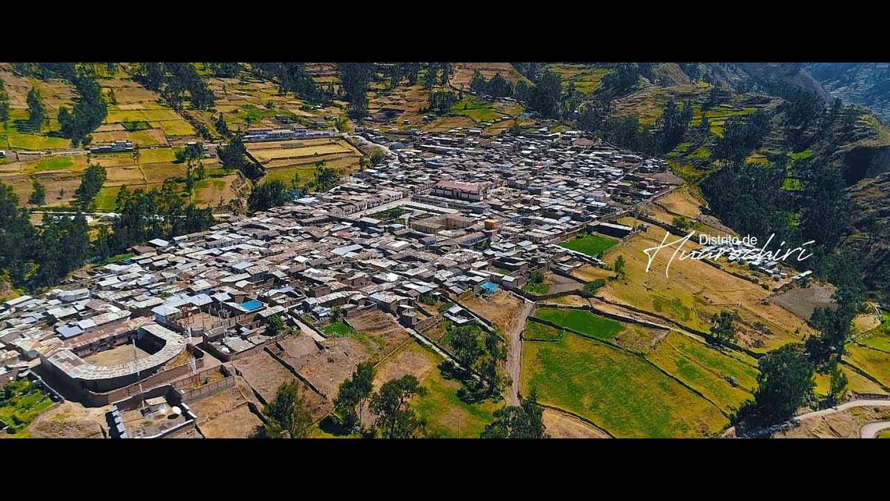 Panorama reel del distrito de Huarochirí - Lima - Perú 4k