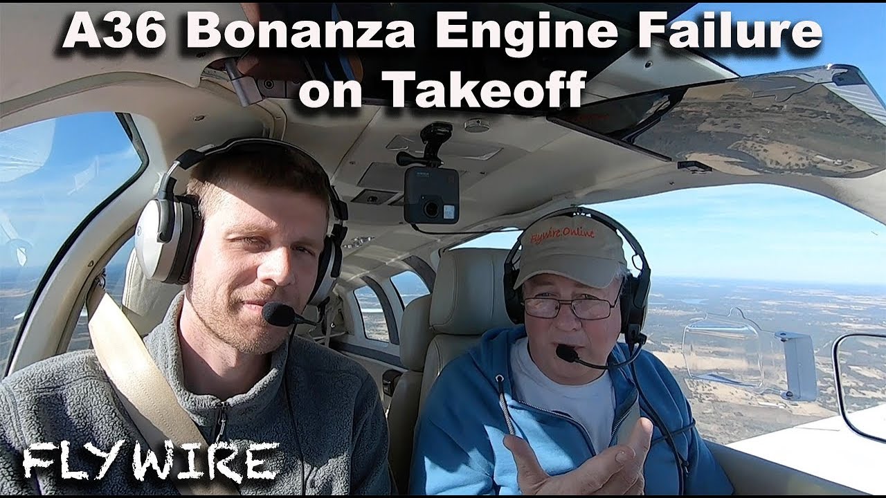 Отказ двигателя A36 Bonanza при взлете