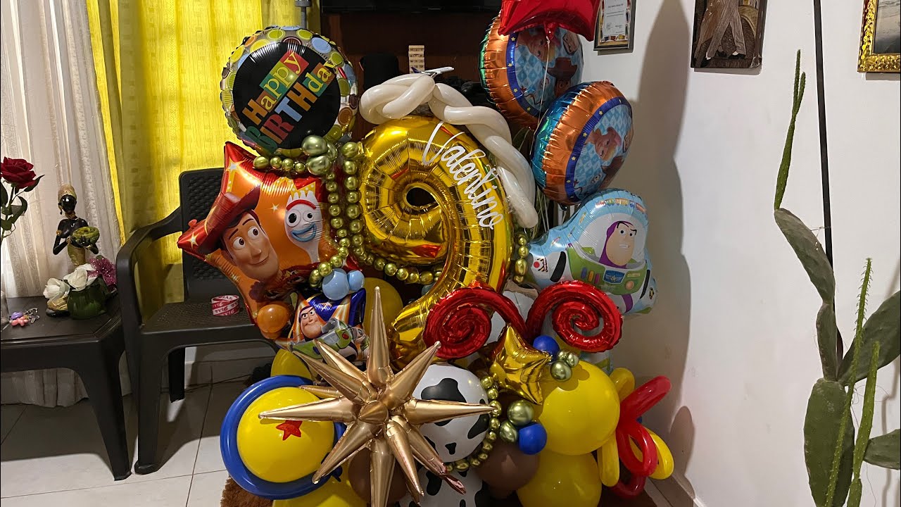 bouquet de globos  hacer base 