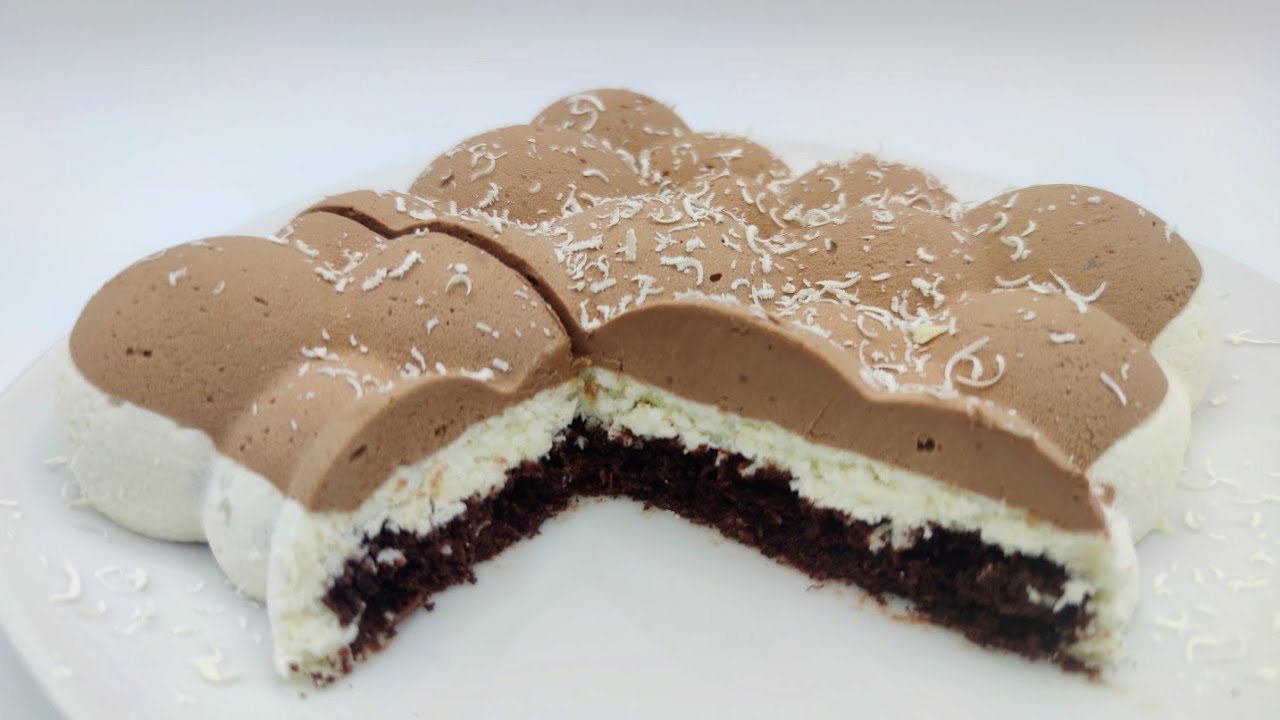 Bavarese cioccolato e cocco SENZA UOVA 😁