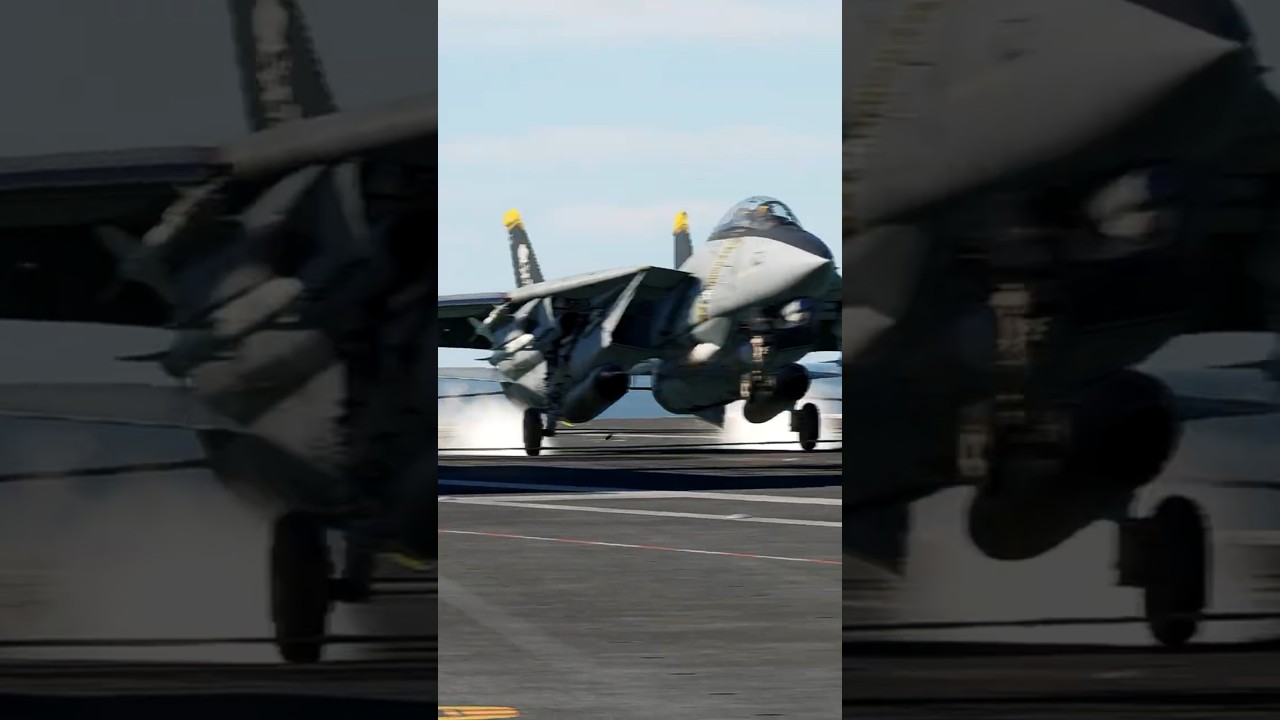 F-14 Tomcat Top Carrier Landing | DCS | Amazing Graphics #dcs #dcsworld #f14 #simulator #aviation