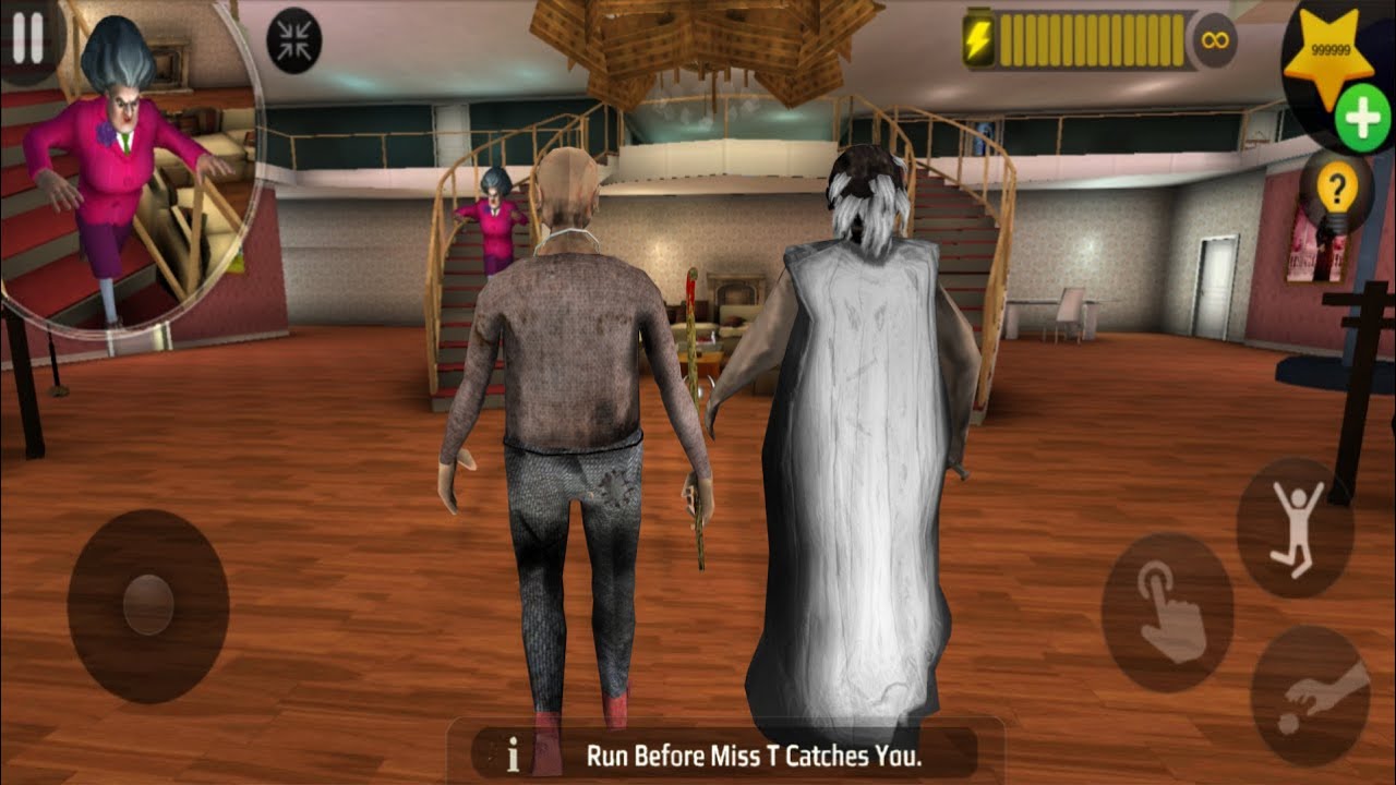 Play as Grandpa and Granny in Scary Teacher 3D | troll Miss T every day