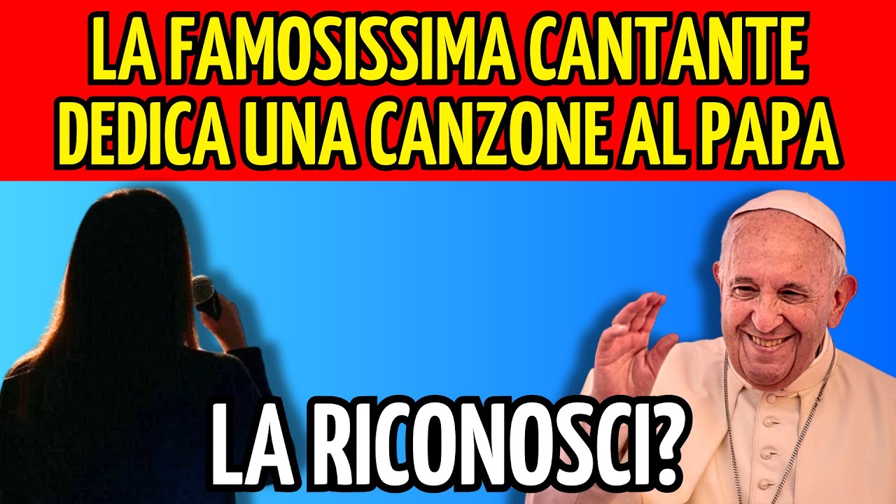 🎵LA CANZONE PER PAPA FRANCESCO CANTATA DALLA STAR DELLA MUSICA. La riconosci?🎵