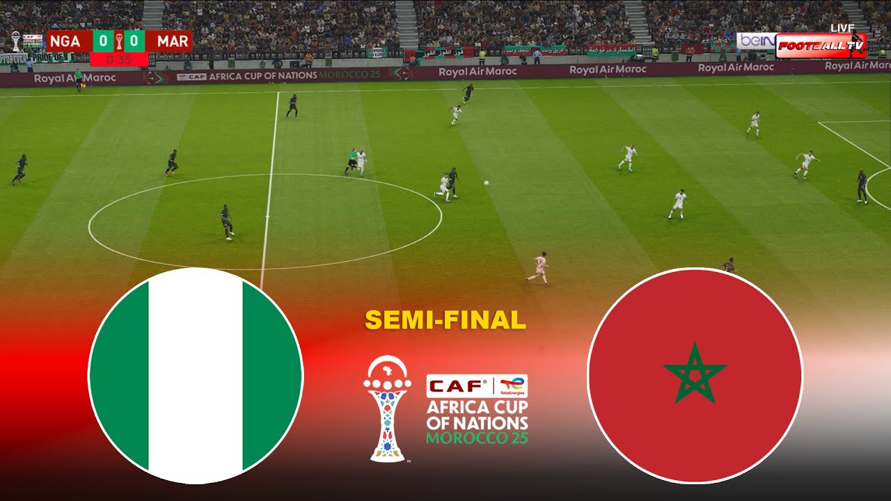 NIGERIA vs MOROCCO Semi-Final | Africa Cup of Nations 2025 CAF | Full Match | eFootball Pes 21