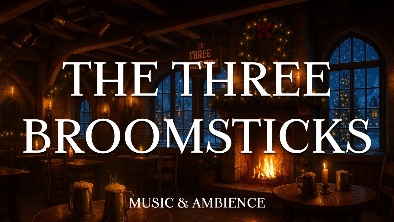 Three Broomsticks and Hogsmeade Christmas | Harry Potter Music & Ambience