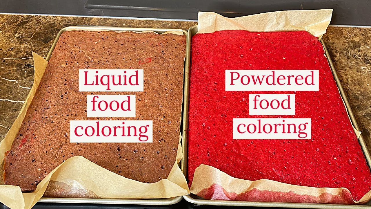 LIQUID VS POWDERED FOOD COLOURING