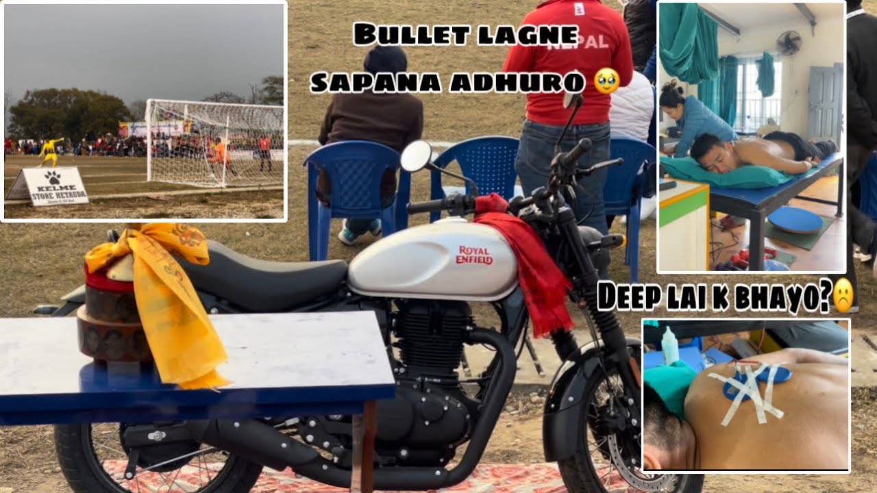Makwanpur Goldcup Semi Final⚽️|Bullet Bike ko sapana adhuro😭|Deep lai bihanai hospital janu paryo🥲
