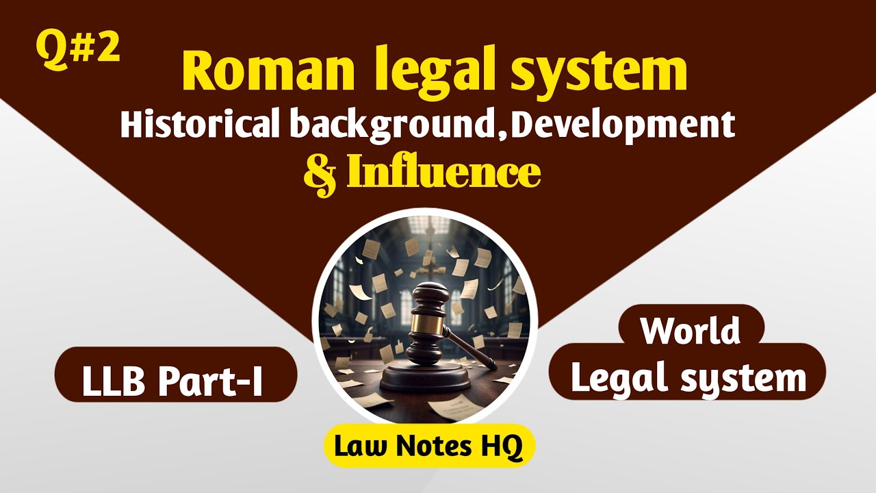 Roman legal system || legal system || History, development and influence