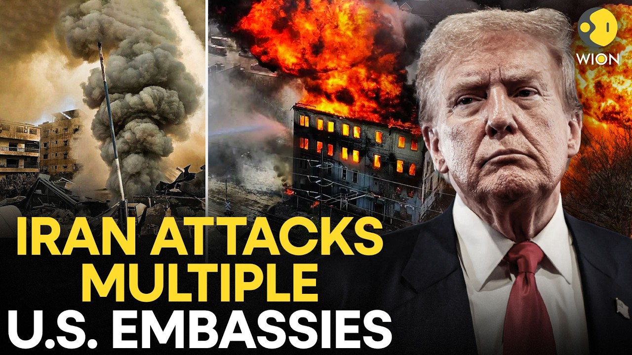 US–Iran War LIVE: Iran Attacks US Embassies; Drones Strike Riyadh, Chaos Across Region | WION LIVE
