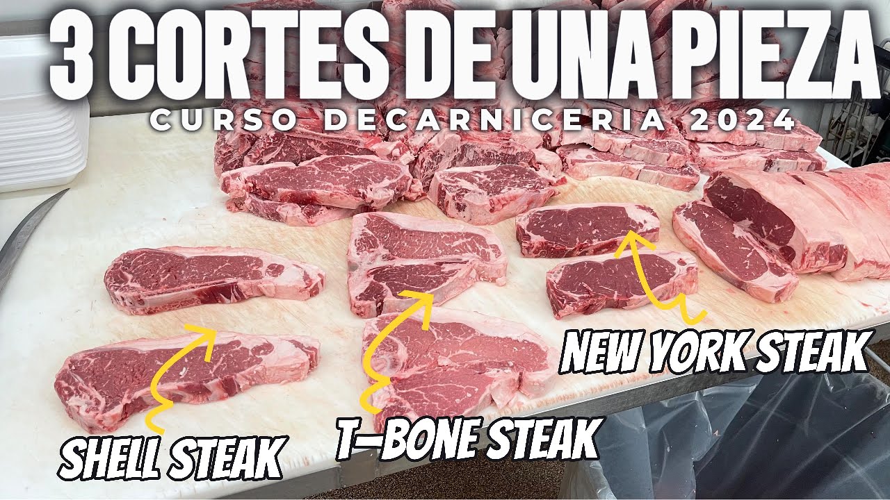 Tres Tipos de Steak de una Sola Pieza de Carne - Tutorial de Carnicería