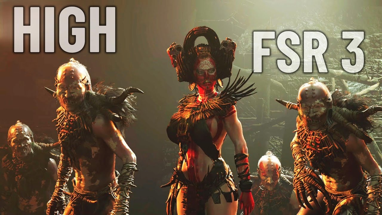 Shadow of the Tomb Raider Rx 580 E5 2680 V4 in High Graphics OptiScaler DLSS = FSR 3 Q + Frame Gen