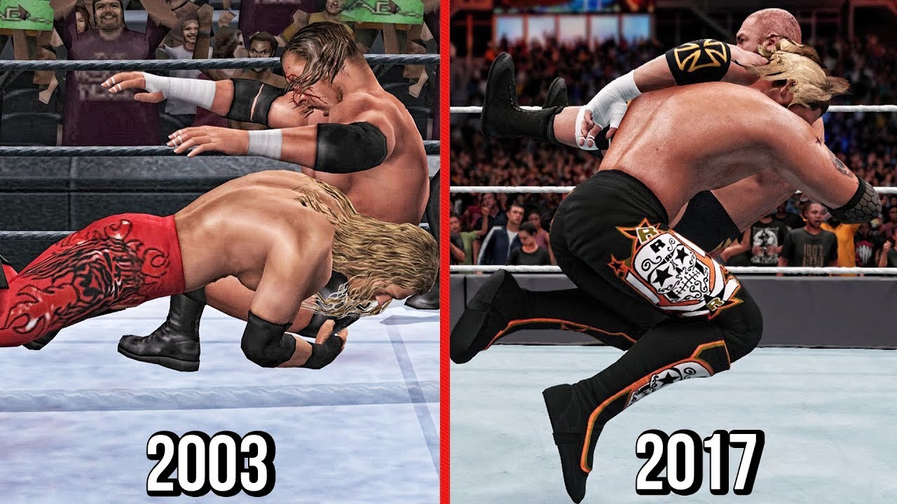 The Evolution Of Edge Spear ( Wrestlemania XIX To WWE 2K18 )