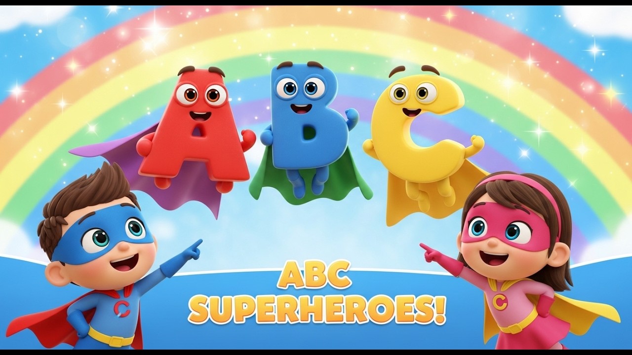 🦸‍♂️ Alphabet Superheroes Song 🦸‍♀️