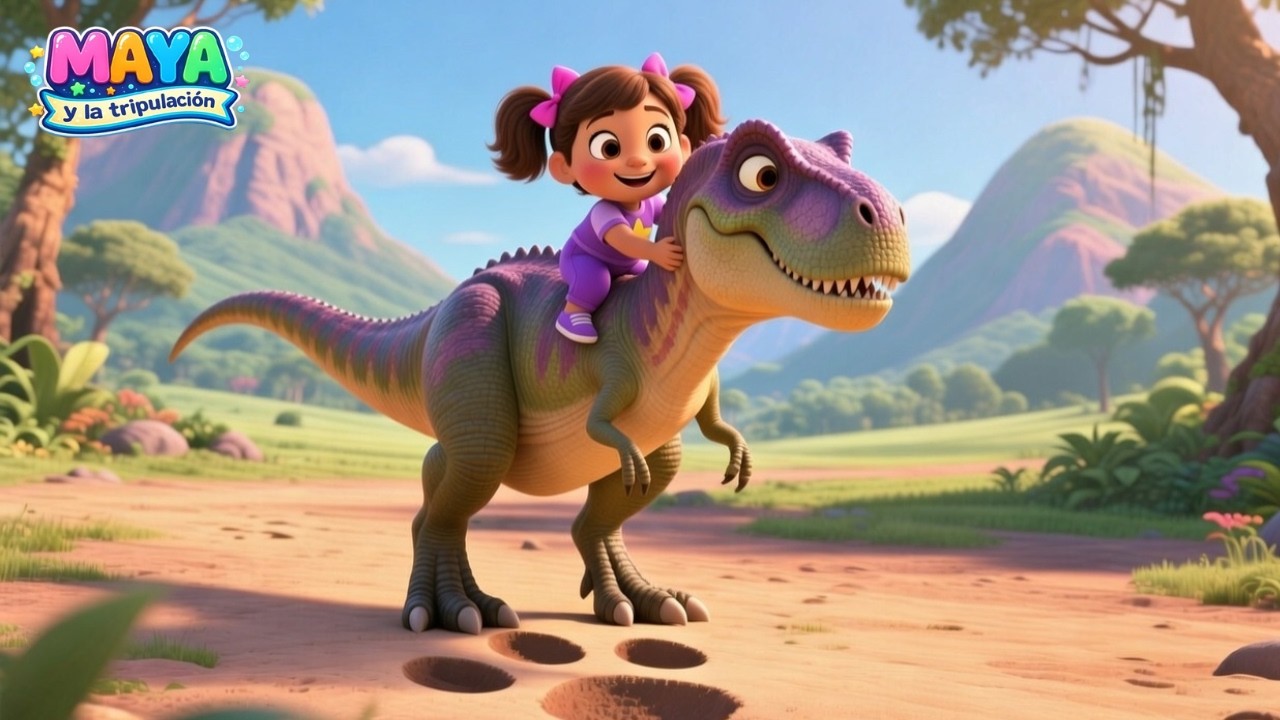 ❤️ Mi Mejor Amigo es un Dinosaurio: ¡T-Rex! | Canciones Infantiles | Maya y la Tripulación