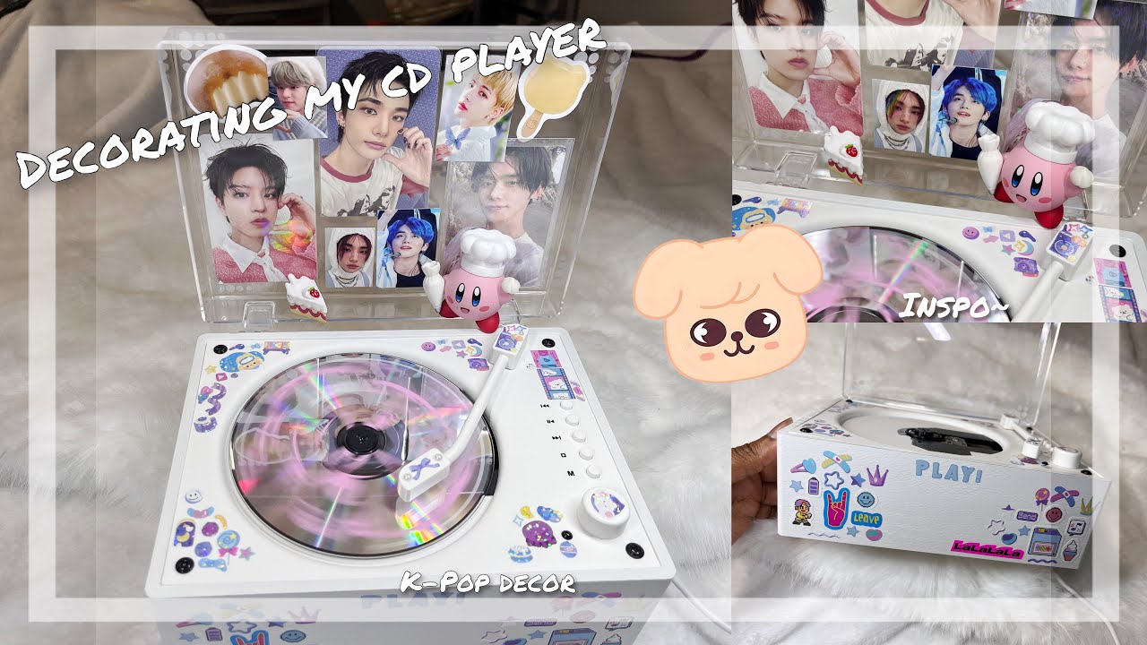 Unbox & Decorate a CD Player w/ Me! ♥ Cute Deco, Customization, K-Pop, Music, Process Video~