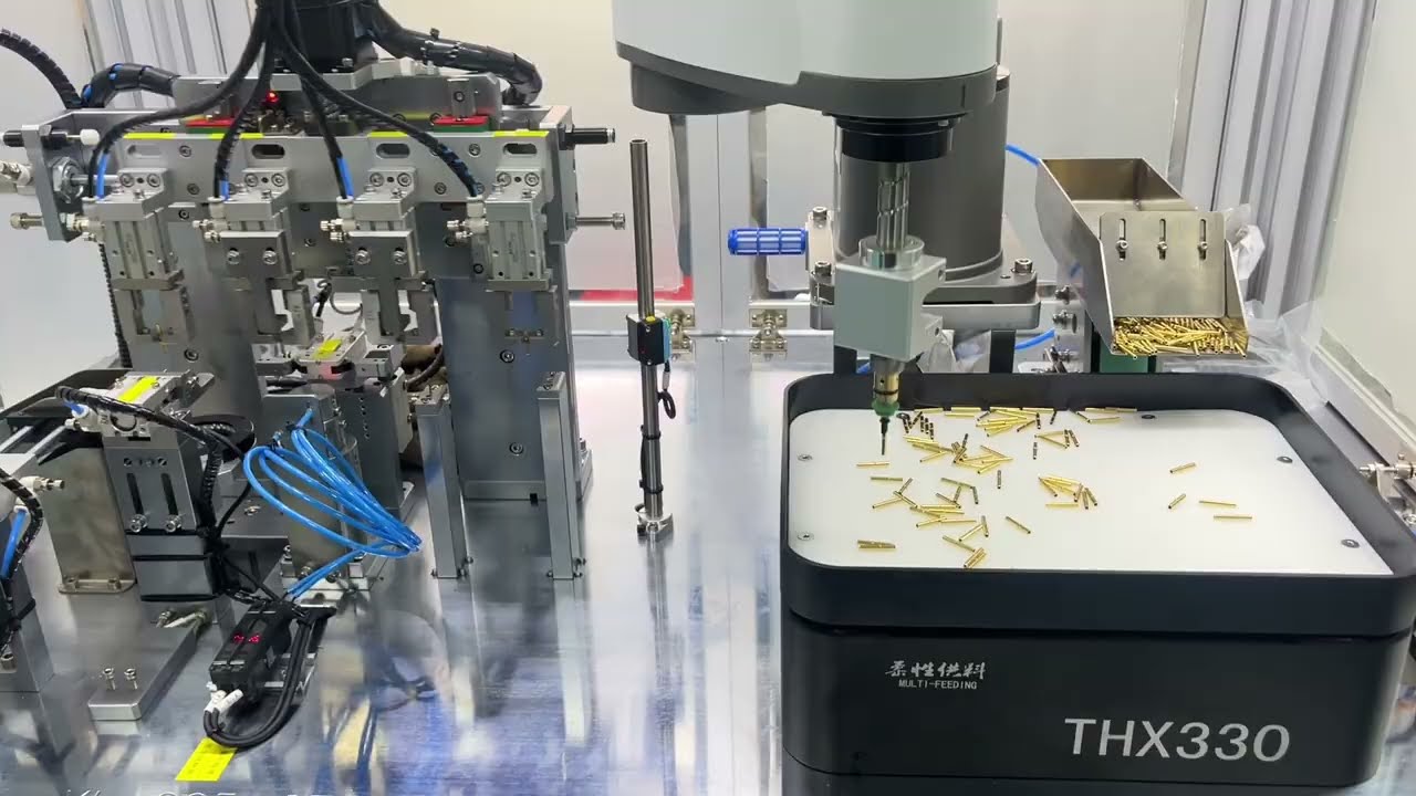 SCARA robot automatic machine | Flexible feeding & sorting system| Pin/Connector sorting robot
