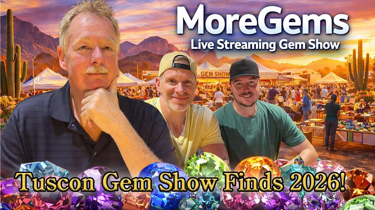 Live Episode 67 | Tucson Gem Show Finds 2026 | The MoreGems Gem Show | February 18, 2026