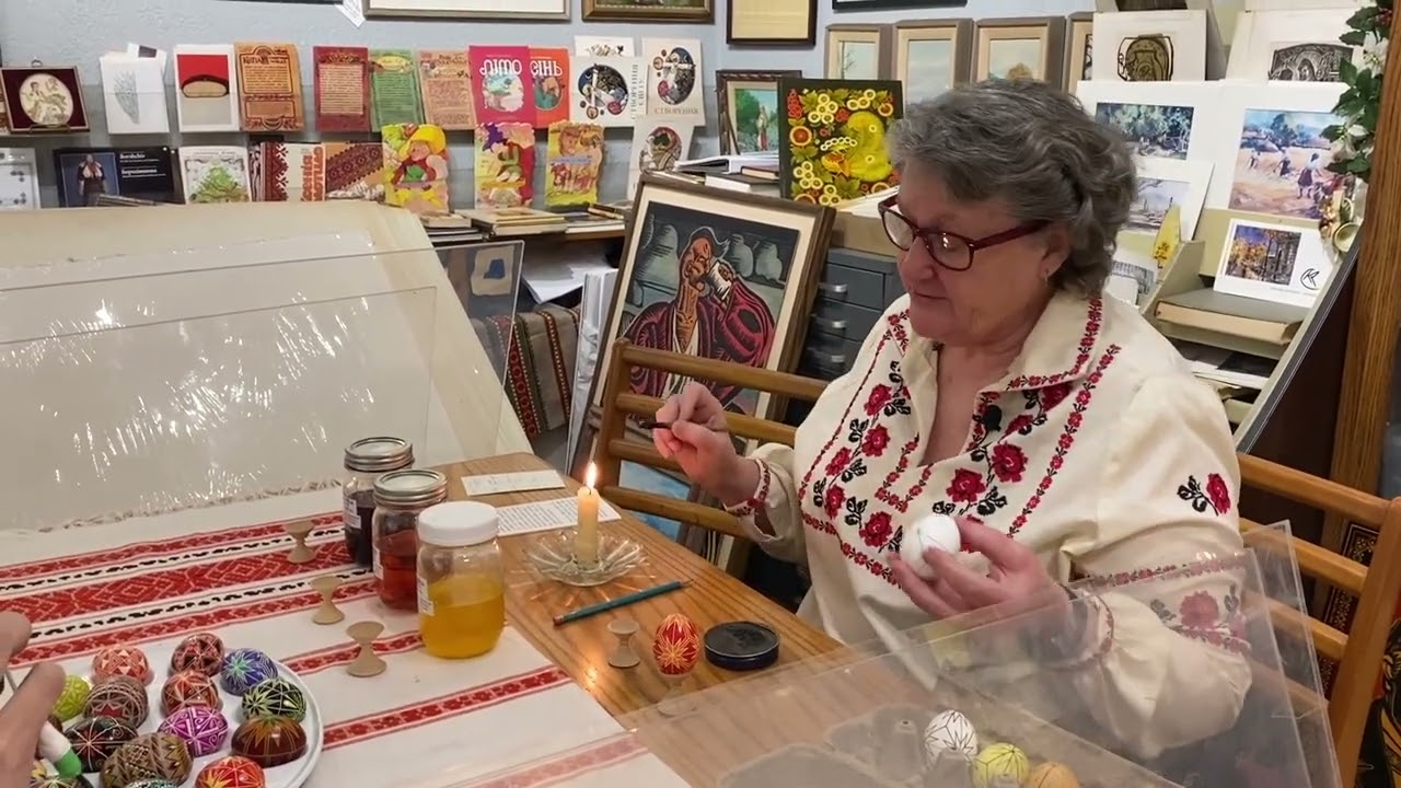 Pysanka Masterclass by Ukrainian American Artist Barbara Wetzel. Pysanka for Peace by UAC