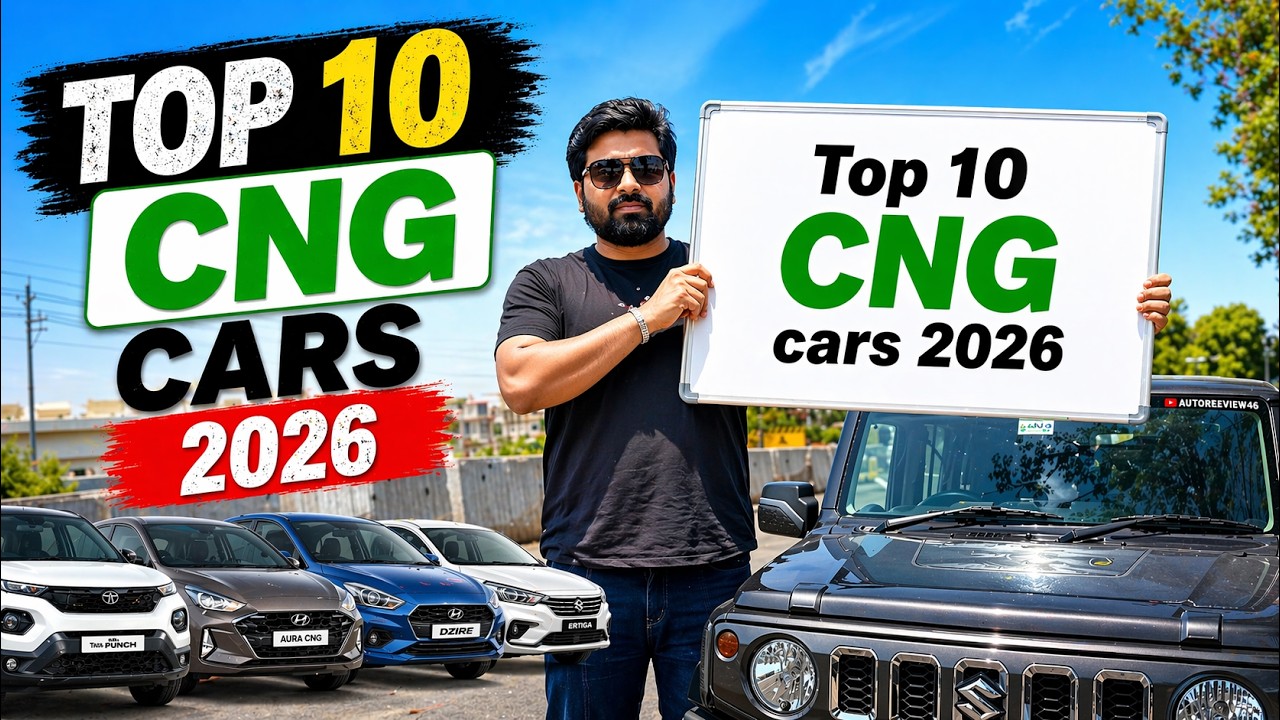 Top 10 CNG Cars in India - 2026 | Best CNG Cars in India | Best Mileage and Budget Options