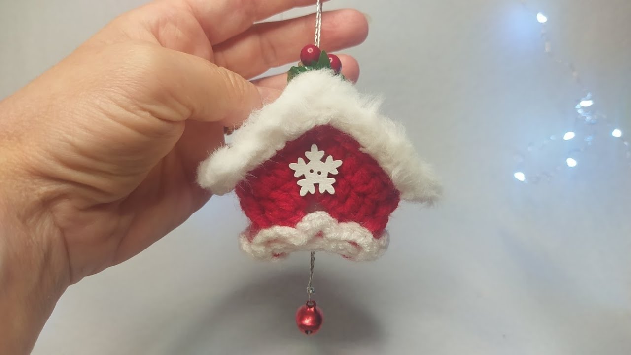🏡 Рождественское украшение для дома, связанное крючком 🎄