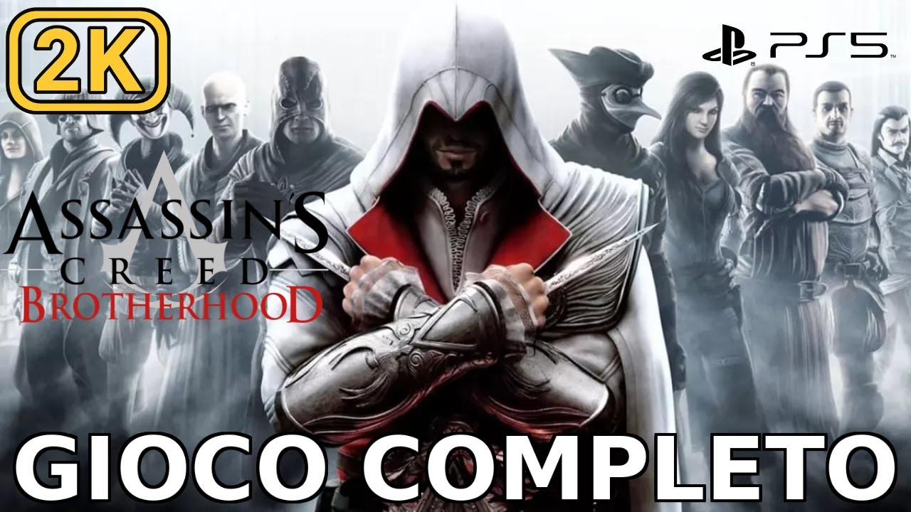 Assassin's Creed Brotherhood Gioco Completo ITA Walkthrough Gameplay (PS5 2K) No commentary