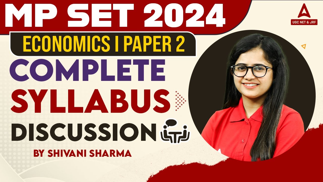 MP SET Syllabus 2024 | MP SET Economics Syllabus 2024