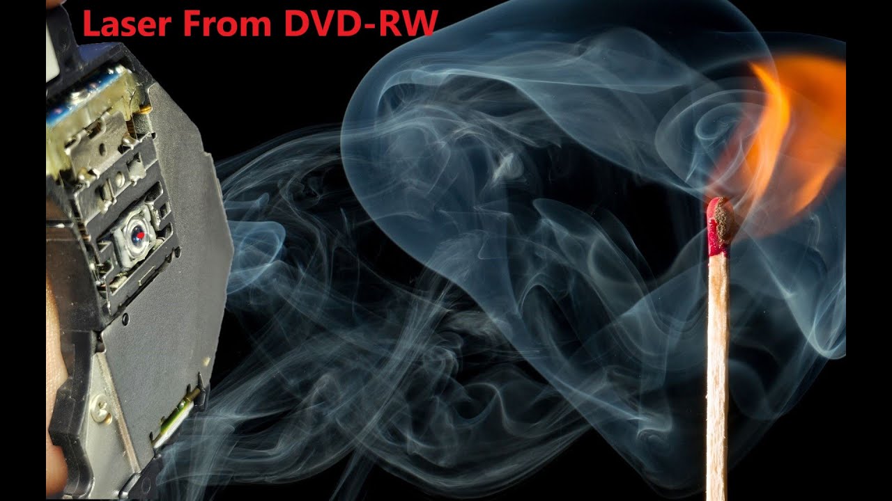 Как сделать мощный горящий лазер из DVD-RW